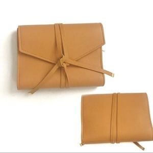 Glass Ladder And Co Light Brown Tan Portfolio Case Wallet